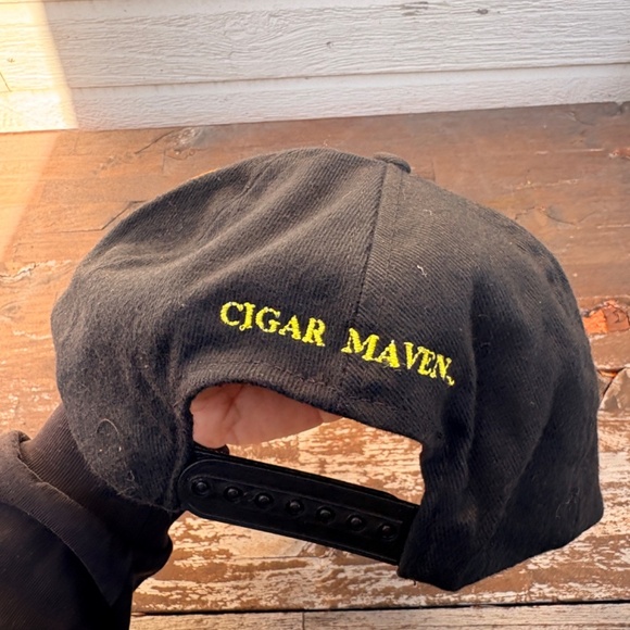 Vintage CIGAR MAVEN embroided AOP trucker hat snapback - Picture 4 of 6